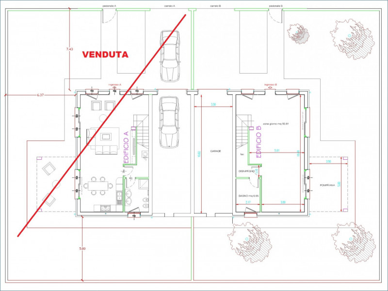 In esclusiva, proponiamo ultima porzione di villino bifamiliare situato nel cuore di Galliera Ven...