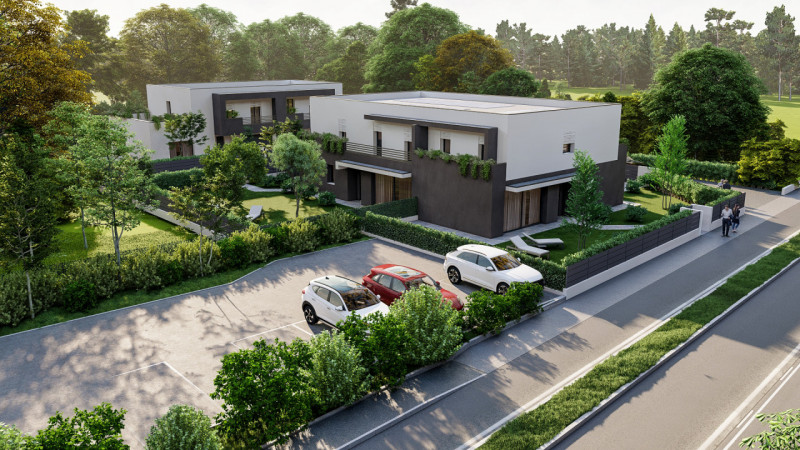 Scoprite questa affascinante trifamiliare situata nel cuore della tranquilla zona di Sarmeola, co...