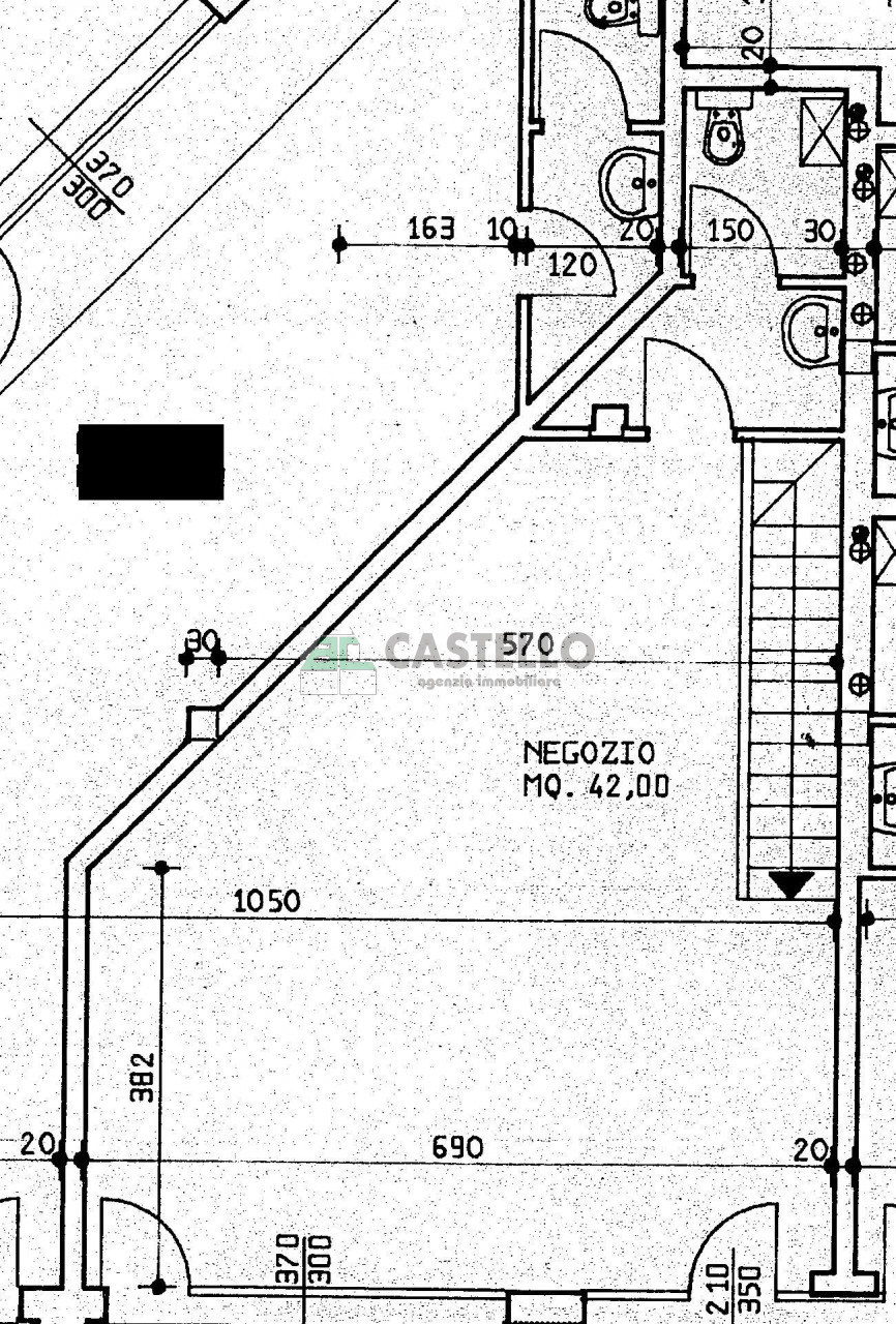Vigodarzere centro negozio di 62mq totali