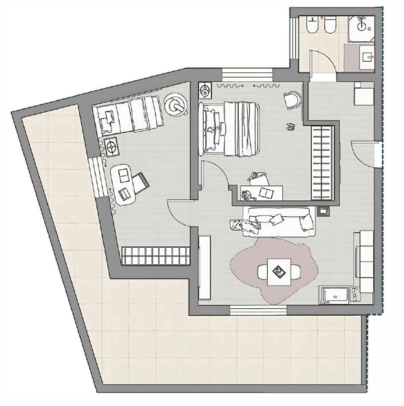 Nelle vicinanze dell’ospedale, proponiamo in vendita un elegante appartamento bicamere di 89 mq, ...