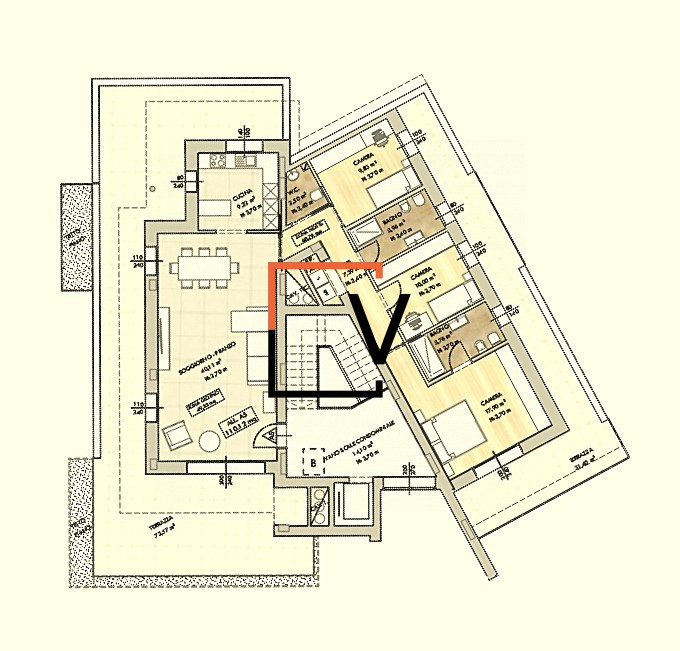 V383 - Proponiamo in vendita in zona di facile collegamento alle principali vie di comunicazione ...