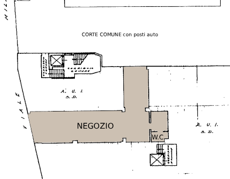 In posizione di forte passaggio di Vicenza, Viale Milano, proponiamo in vendita tre ampi e lumino...