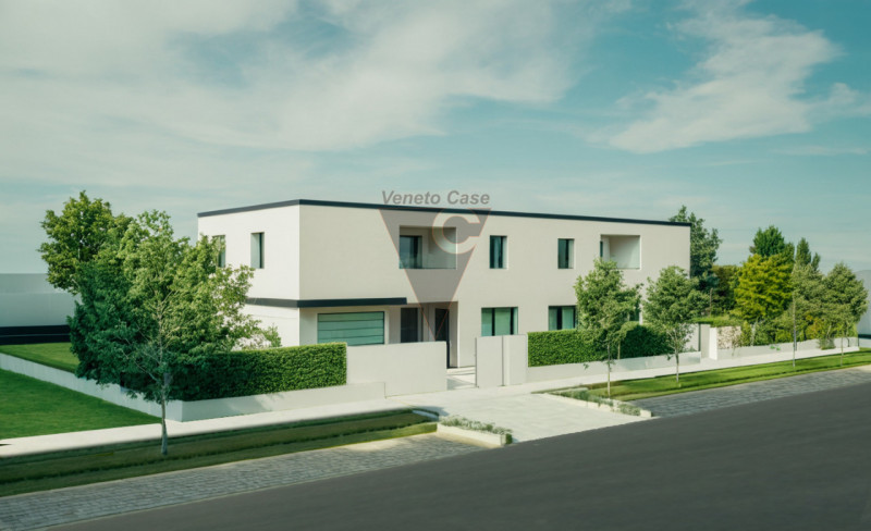 In tranquillo contesto residenziale di recente realizzazione, proponiamo villetta a schiera su du...