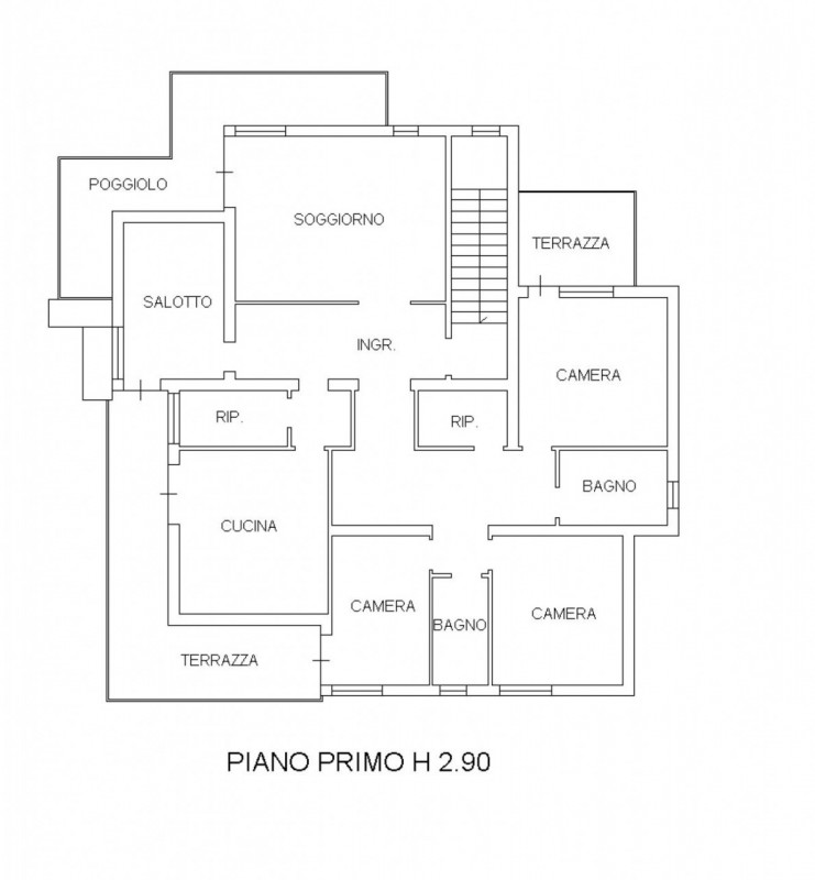 In zona molto centrale, comoda a tutti i servizi, si propone in vendita una porzione di bifamilia...