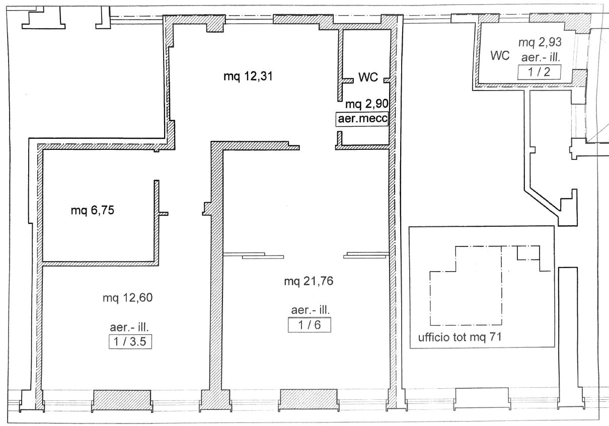 UFFICIO CENTRALISSIMO CON POSSIBILE CAMBIO DESTINAZIONE D'USO RESIDENZIALE