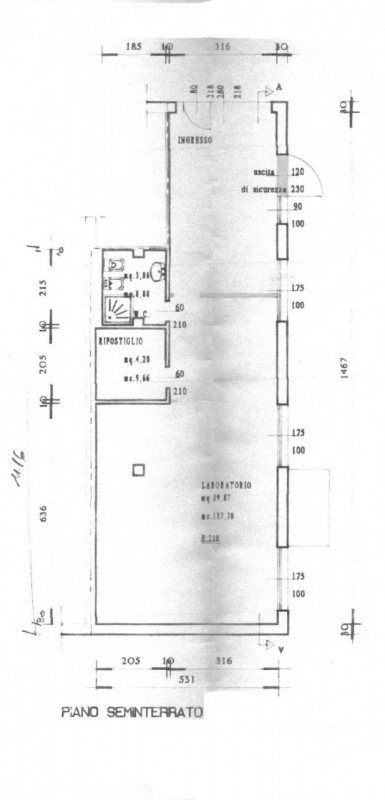 Riferimento per l'Agenzia VC0985 VIGONZA Zona Capriccio. Magazzino - deposito di Mq 78 commercial...