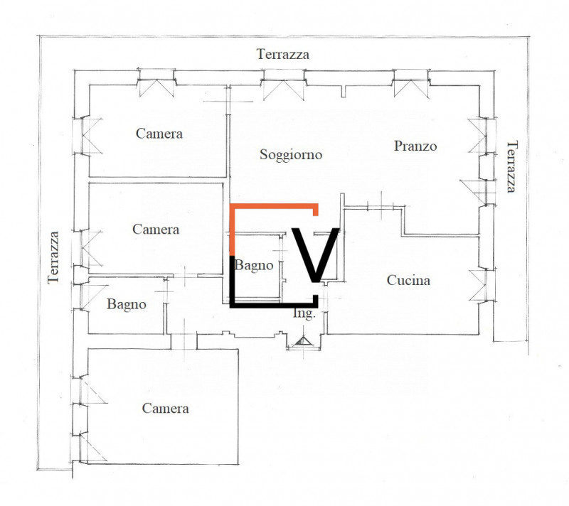 V386 - Proponiamo in vendita nel centro di Falcade esclusivo appartamento di ampia metratura con ...