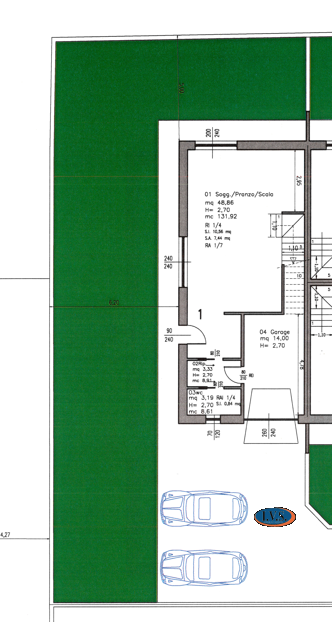 A CERVARESE SANTA CROCE (PD)- località di FOSSONA, proponiamo un’esclusiva porzione di TRIFAMILIA...