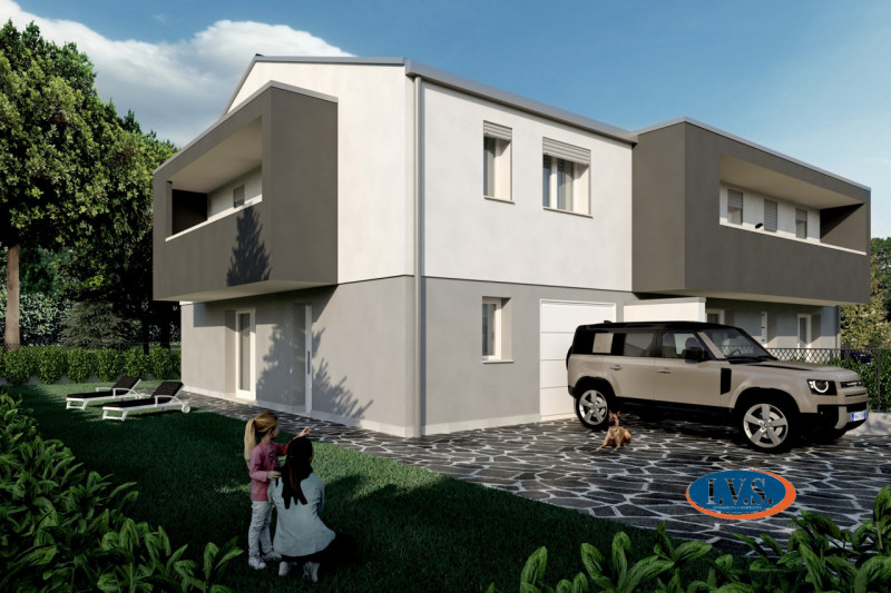 A CERVARESE SANTA CROCE (PD)- località di FOSSONA, proponiamo un’esclusiva porzione di TRIFAMILIA...