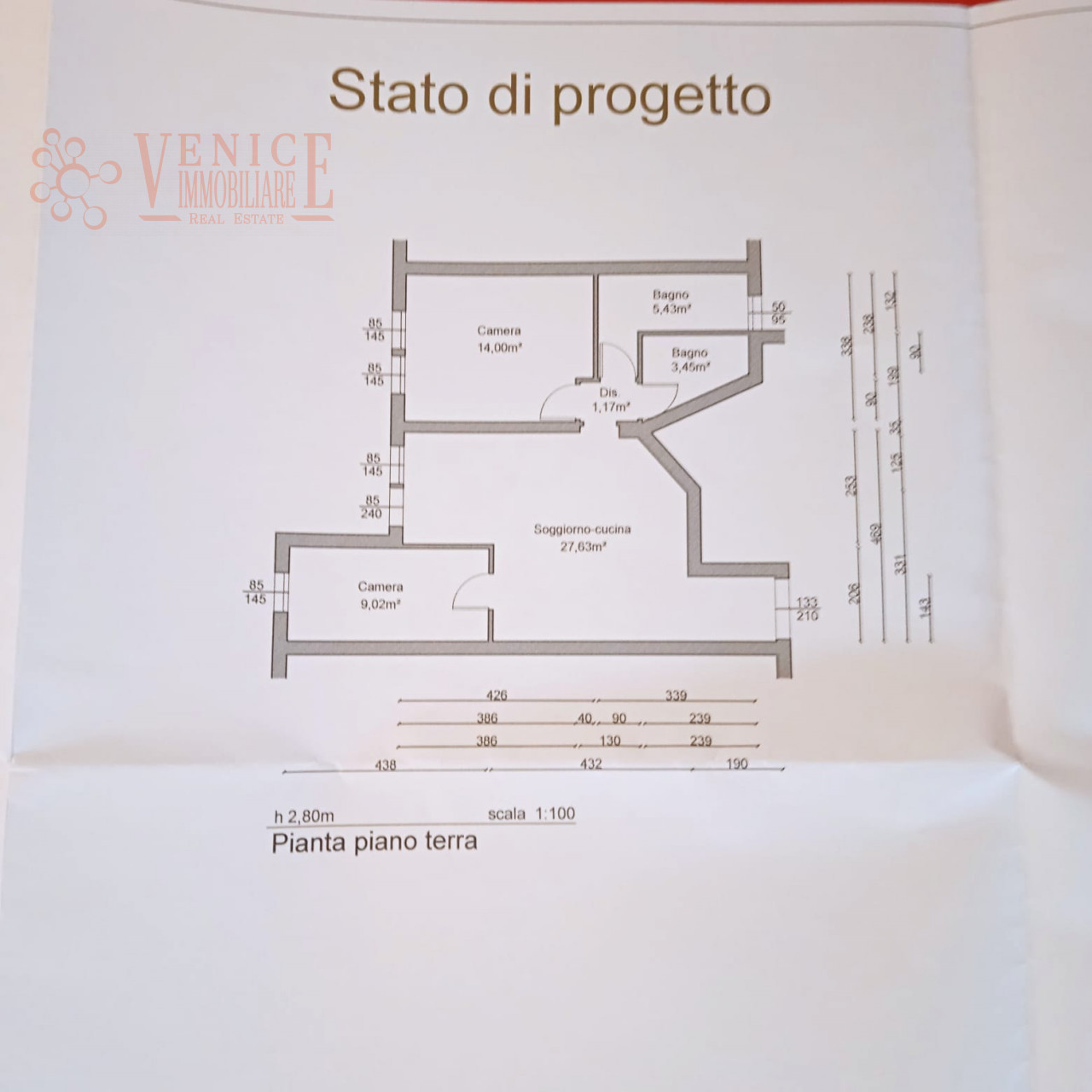 Appartamento trilocale ristrutturato a Mestre – piano terra con doppi servizi