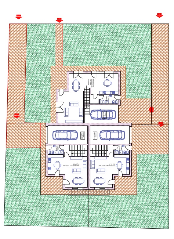 COMPOSIZIONE:
Trifamiliare di nuova costruzione, sviluppata su due livelli: ampia zona giorno con...