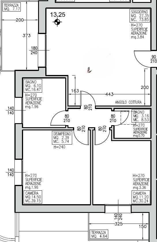 TRILOCALE DI NUOVA COSTRUZIONE AL PIANO PRIMO