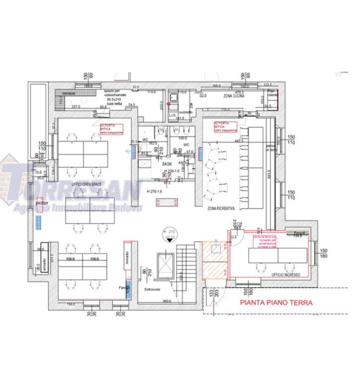 PADOVA VICINANZE TRIBUNALE E FIERA UFFICIO DI PREGIO IN VILLA STORICA