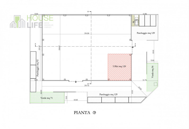 ZANE' E LIMITROFI: PROSSIMA COSTRUZIONE SU LOTTO DI TERRENO DI 2300MQ CAPANNONE DI 1200MQ H8.5 SO...