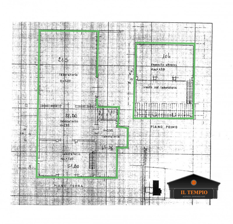 CAPANNONE - LABORATORIO 

Show room e laboratorio 

Zona spogliatoi con servizi igienici

Riposti...