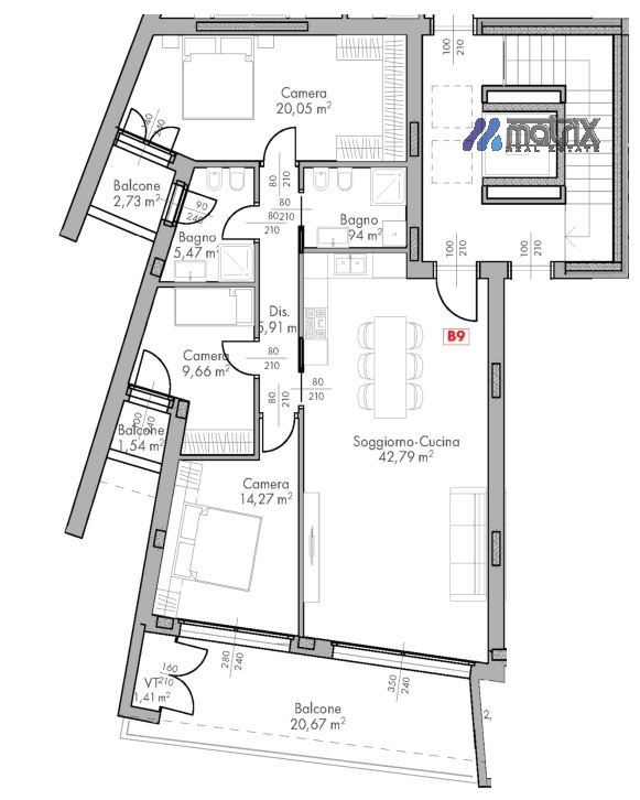 Attico Dolo Ve,  €. 315.000, 3 camere 2 bagni   Nuova costruzione. NO GAS, cottura ad induzione.
...