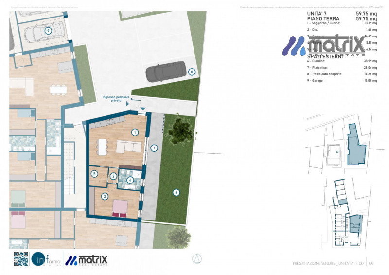 Appartamento Vigonovo Centro €. 170.000  con giardino 69 mq. 
Nel centro di Vigonovo 

" Skyline ...