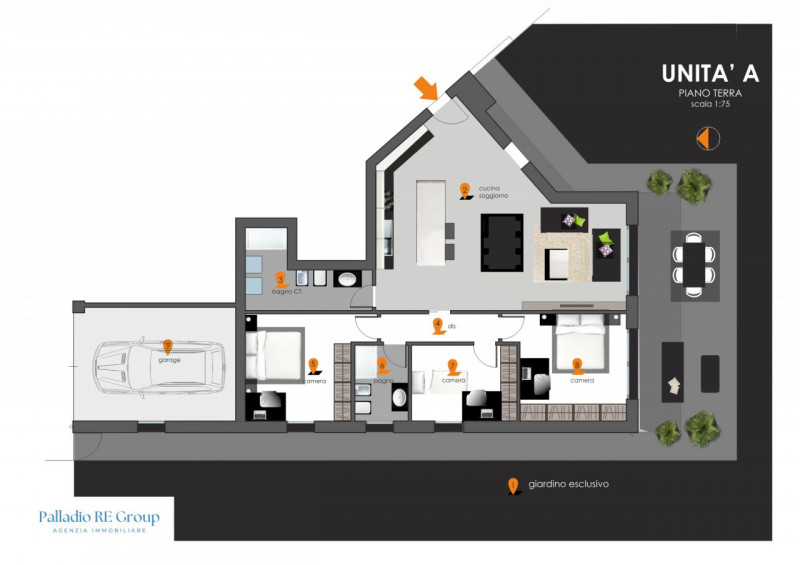 A soli pochi minuti da Vicenza, in una zona residenziale esclusiva, immersa nel verde e comodamen...