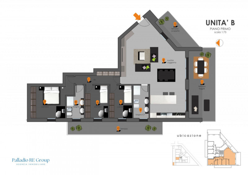 A soli pochi minuti da Vicenza, in una zona residenziale esclusiva, immersa nel verde e comodamen...