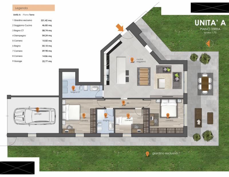A soli pochi minuti da Vicenza, in una ZONA RESIDENZIALE ESCLUSIVA, immersa nel verde e comodamen...