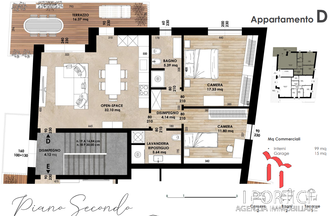 Quinto di Treviso - Appartamento nuovo 2 camere ultimo piano
