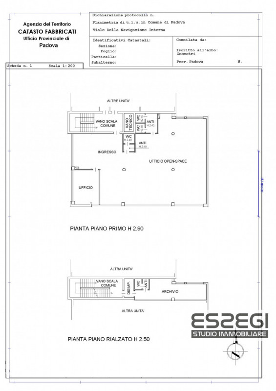 PADOVA ZONA INDUSTRIALE: Nelle immediate vicinanze alla tangenziale e comodo al casello autostrad...
