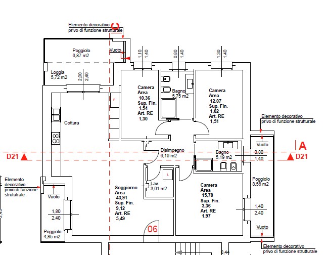 ATTICO 3 CAMERE NUOVA COSTRUZIONE "RIF. UPR0"