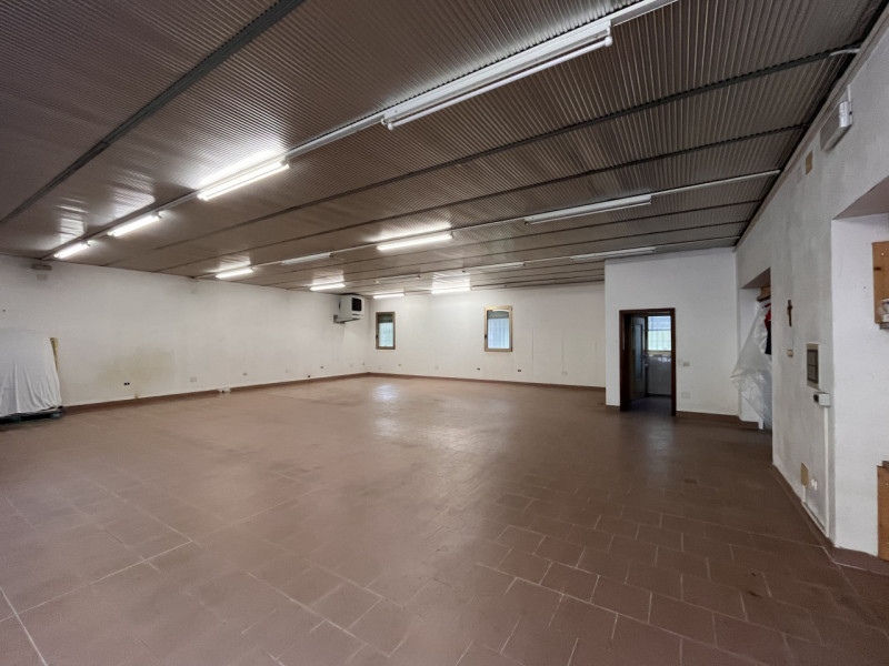 SOSSANO: Proponiamo in affitto un ampio magazzino di totali 347 mq ed altezza interna di 3,17 m, ...