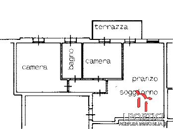 Appartamento 2 camere piano primo
