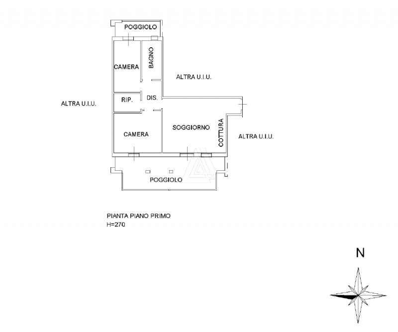 Nostra esclusiva proponiamo in vendita un bellissimo appartamento trilocale, situato al primo e u...