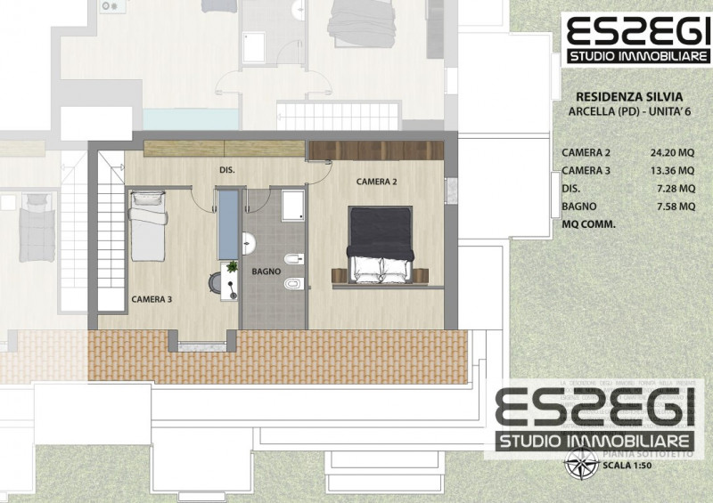 A Padova, nel quartiere San Carlo, proponiamo un elegante appartamento duplex di recente costruzi...