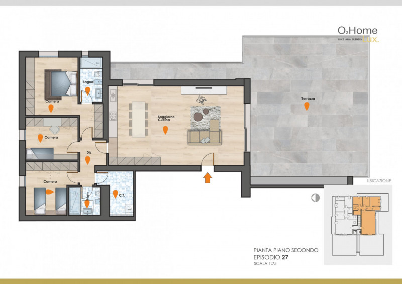 Introvabile ATTICO a cinque minuti da Vicenza Nord, all'interno di una piccola palazzina che ospi...
