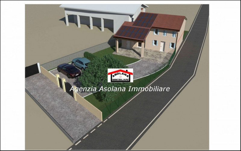 Immersa nel verde alle pendici dei colli Asolani vendesi casa singola di nuova costruzione. La si...