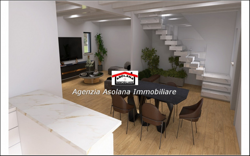 Immersa nel verde alle pendici dei colli Asolani vendesi casa singola di nuova costruzione. La si...