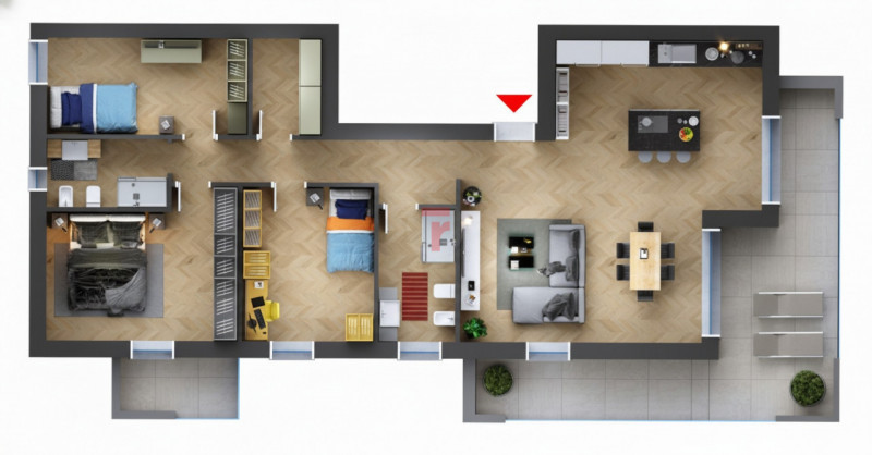 Vivi l’emozione di un attico esclusivo ad Albignasego.

Un luogo dove luce, privacy e design si f...