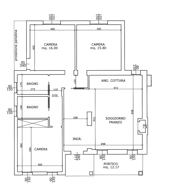 ABANO TERME: Appartamento dalle ampie dimensioni in fase di ristrutturazione; si compone di ingre...