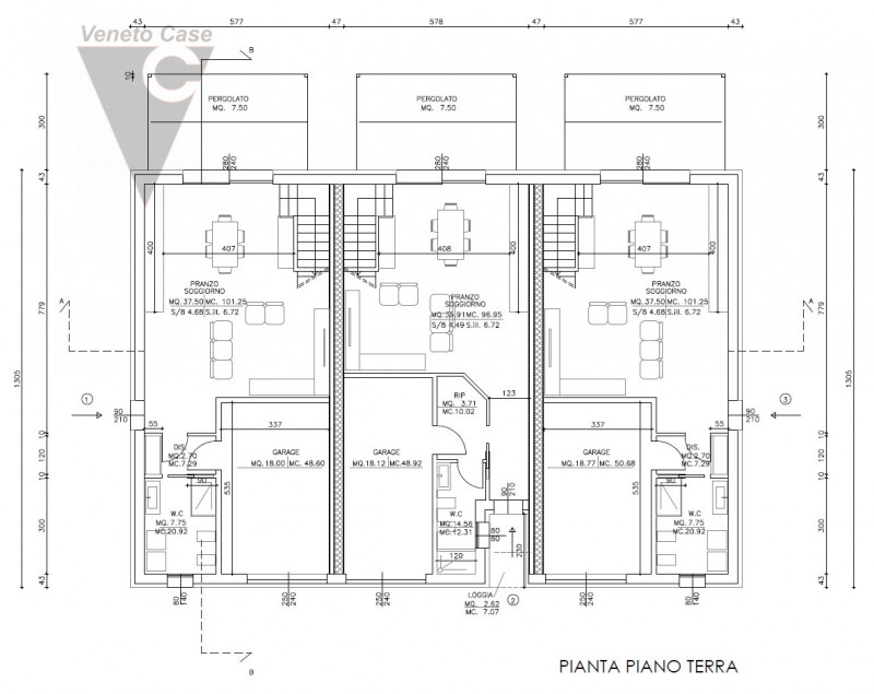 Alle porte del centro di Legnaro, su nuovo quartiere residenziale in via di edificazione, proponi...