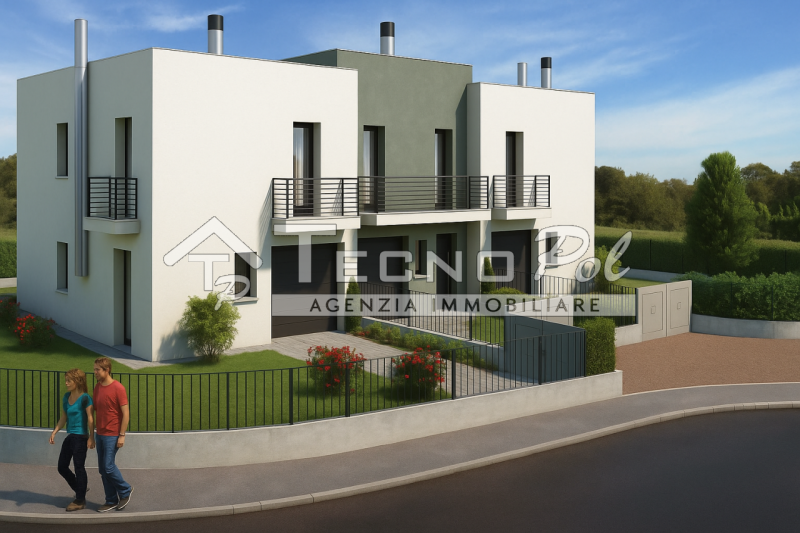 Nel comune di Loreggia proponiamo in costruzione trifamiliare composta da tre unità a schiera ind...