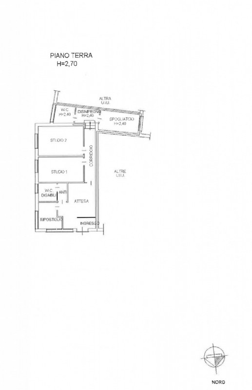 Nel centro del paese appartamento al piano terra ad uso studio medico e dentistico, recentemente ...