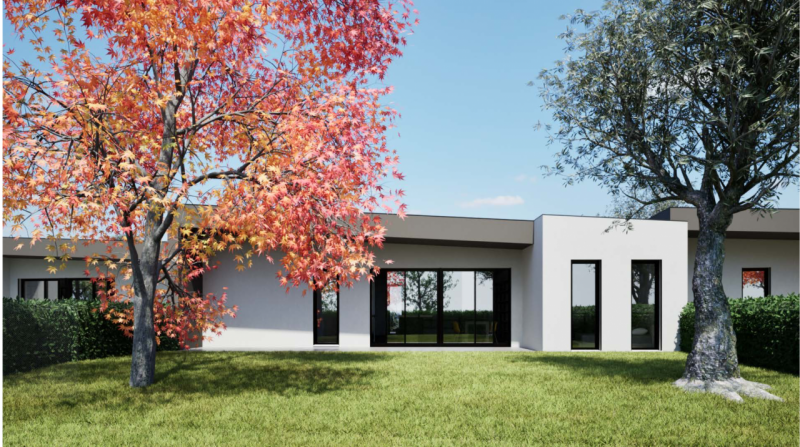 Splendida porzione centrale di villa trifamiliare di nuova costruzione, distribuita interamente s...