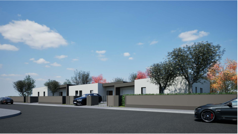 Splendida porzione centrale di villa trifamiliare di nuova costruzione, distribuita interamente s...