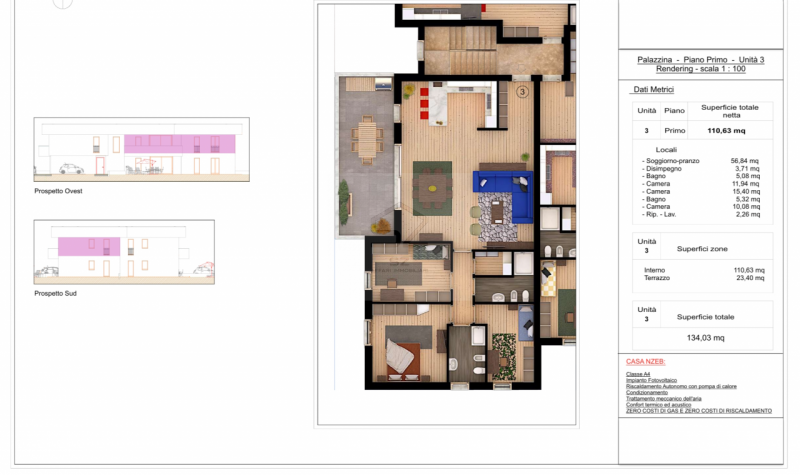 PADOVA - GUIZZA 

APPARTAMENTO NUOVO CLASSE A4 3 CAMERE E TERRAZZO ABITABILE 

Comodo a tutti i s...