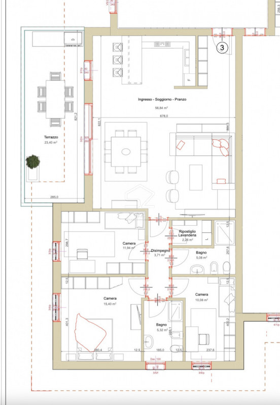 PADOVA - GUIZZA 

APPARTAMENTO NUOVO CLASSE A4 3 CAMERE E TERRAZZO ABITABILE 

Comodo a tutti i s...