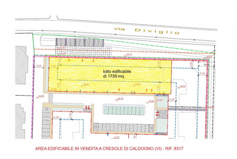 AREA EDIFICABILE A CRESOLE DI CALDOGNO PER VILLETTE O PICCOLA PALAZZINA - RIF. 8317
In centro pae...