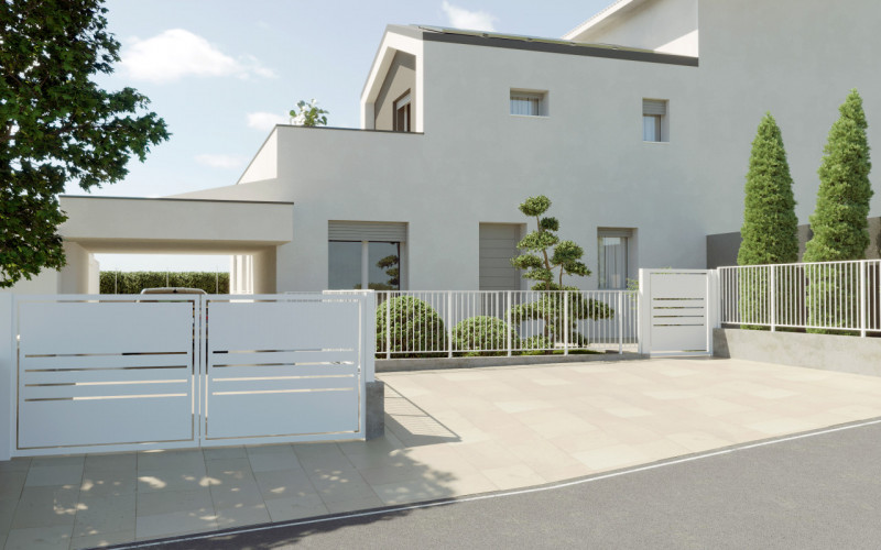 In un contesto residenziale di Chiampo proponiamo una bifamiliare affiancata di nuova costruzione...