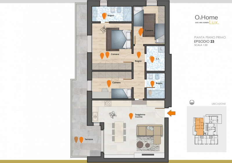 A cinque minuti da Vicenza Nord, all'interno di una piccola palazzina che ospita solo 8 unità ven...