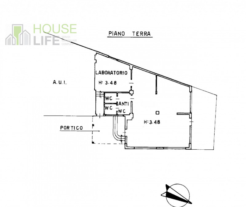 TORREBELVICINO: APPARTAMENTO BICAMERE attualmente locato al primo piano con grande locale commerc...