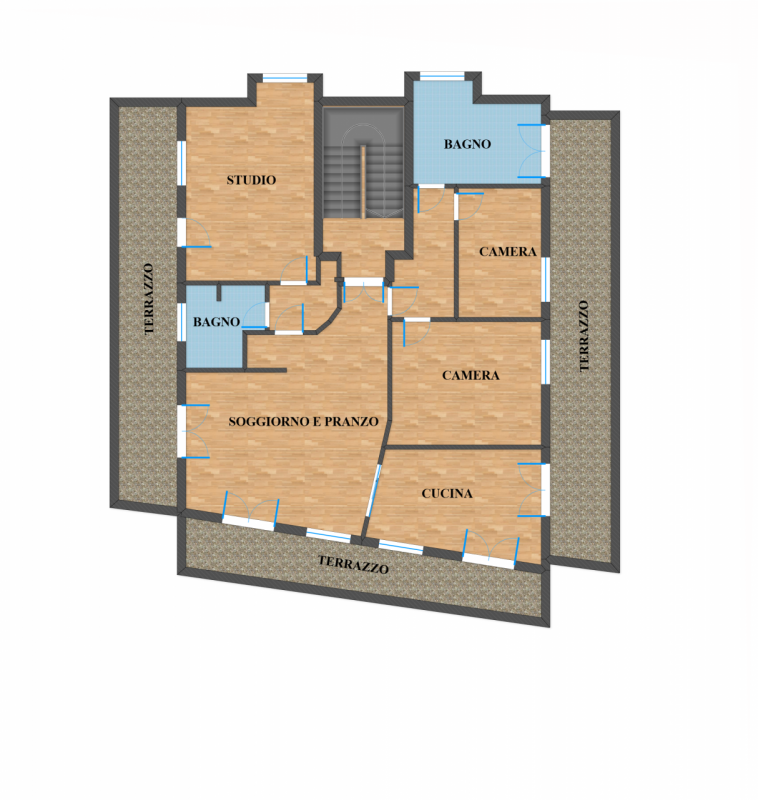 Padova, via Pertile. Proponiamo in vendita un attico di pregio che occupa per intero il secondo e...