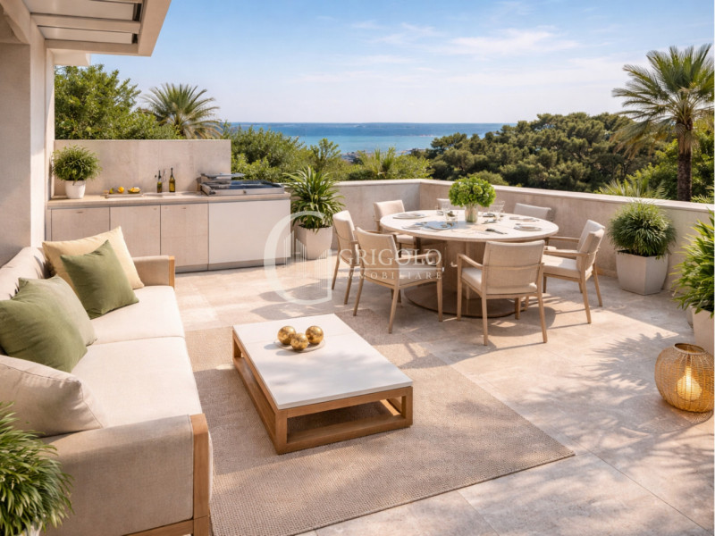 Nuova costruzione tra Piazza Brescia e Drago, un attico esclusivo vista mare e laguna, dove il ci...