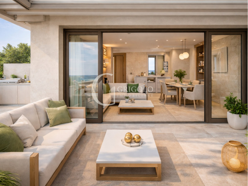 Nuova costruzione tra Piazza Brescia e Drago, un attico esclusivo vista mare e laguna, dove il ci...